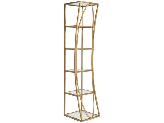 Artistica Home - Metal Designs Ellipse Slim Etagere - Gold Leaf - 01-2234-990-48 veiw 1