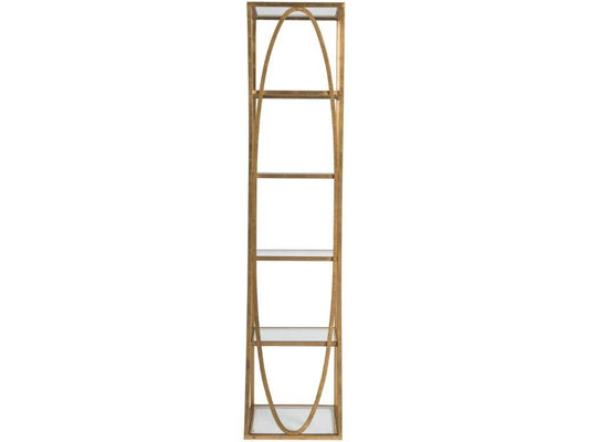 Artistica Home - Metal Designs Ellipse Slim Etagere - Gold Leaf - 01-2234-990-48 veiw 2