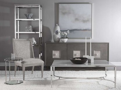 Artistica Home - Cohesion Program Haiku Upholstered Side Chair - Bianco finish - 01-2057-880-40-01 veiw 3