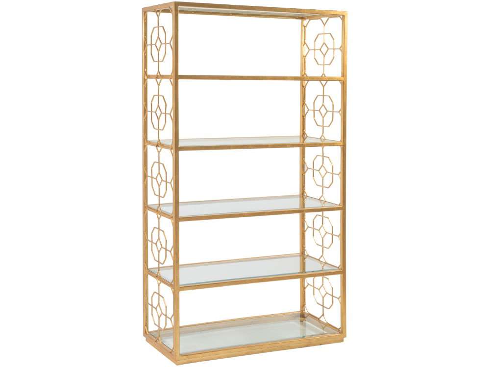 Artistica Home - Metal Designs Honeycomb Etagere - Gold foil finish - 01-2056-991-48 veiw 1