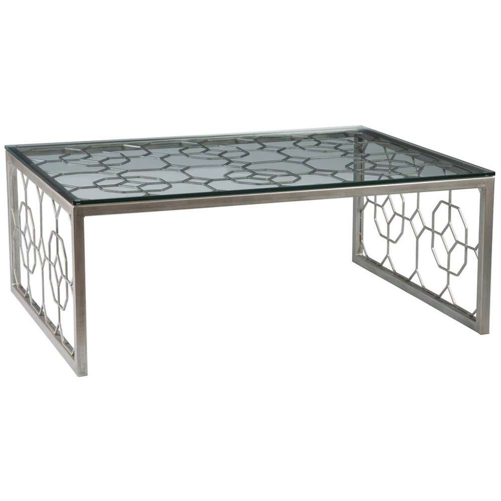 Artistica Home - Metal Designs Honeycomb Rectangular Cocktail Table - St Laurent finish - 01-2056-945-44 veiw 1
