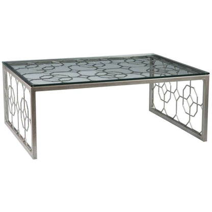 Artistica Home - Metal Designs Honeycomb Rectangular Cocktail Table - St Laurent finish - 01-2056-945-44 veiw 1