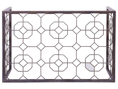 Artistica Home - Metal Designs Honeycomb Rectangular Cocktail Table - St Laurent finish - 01-2056-945-44 veiw 2