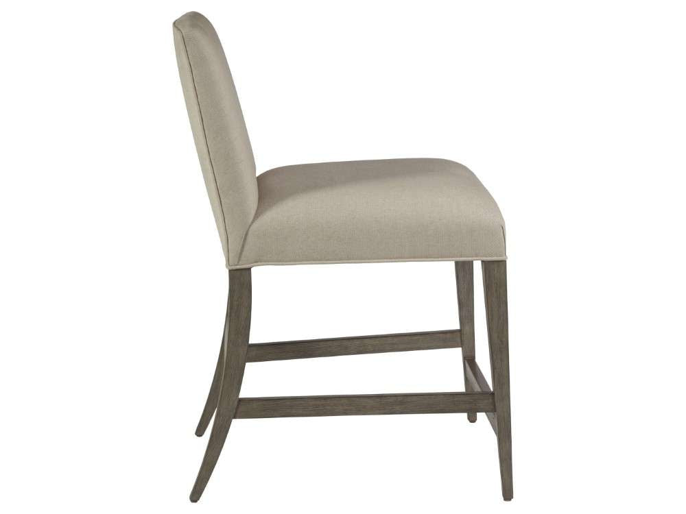 Artistica Home - Cohesion Program Madox Upholstered Low Back Counter Stool - Grigio - 01-2220-895-41-01 veiw 3