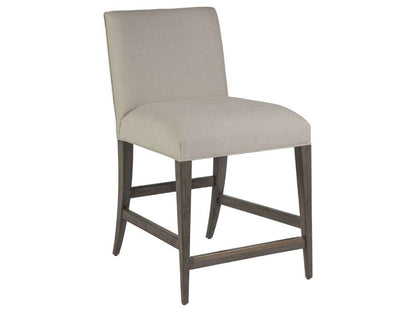 Artistica Home - Cohesion Program Madox Upholstered Low Back Counter Stool - Warm medium brown - 01-2220-895-39-01 veiw 1