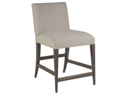 Artistica Home - Cohesion Program Madox Upholstered Low Back Counter Stool - Warm medium brown - 01-2220-895-39-01 veiw 1