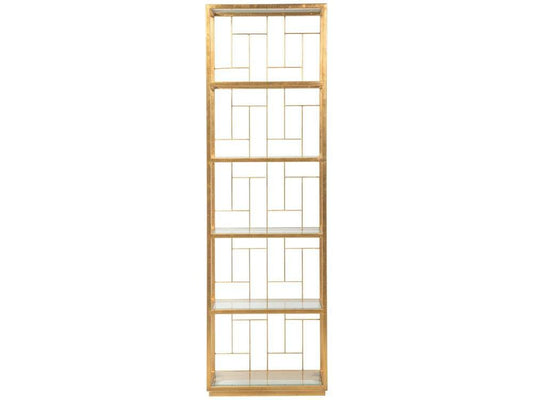 Artistica Home - Metal Designs Mid Geo Slim Etagere - Gold foil finish - 01-2056-989-48 veiw 1