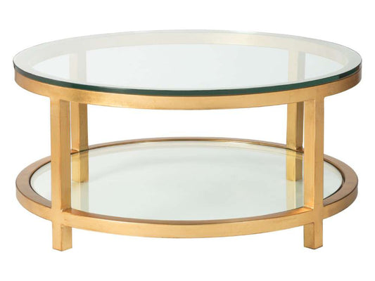 Artistica Home - Metal Designs Per Se Round Cocktail Table - Gold Leaf Finish - 01-2013-943-48 veiw 1
