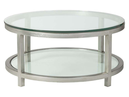 Artistica Home - Metal Designs Per Se Round Cocktail Table - Silver Leaf Finish - 01-2013-943-47 veiw 1