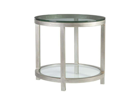 Artistica Home - Metal Designs Per Se Round End Table - Argento - 01-2013-950-46 veiw 1