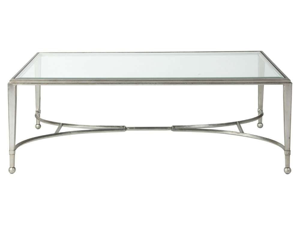 Artistica Home - Metal Designs Sangiovese Large Rectangular Cocktail Table - Silver Leaf Finish - 01-2011-949-47 veiw 1