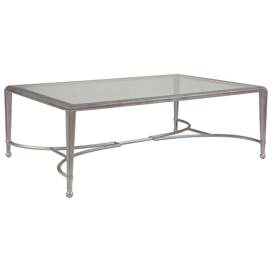 Artistica Home - Metal Designs Sangiovese Large Rectangular Cocktail Table - Argento finish - 01-2011-949-46 veiw 1