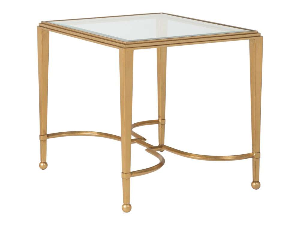 Artistica Home - Metal Designs Sangiovese Rectangular End Table - Gold Leaf Finish - 01-2011-959-48 veiw 1