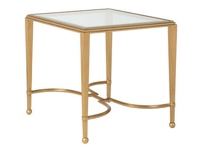 Artistica Home - Metal Designs Sangiovese Rectangular End Table - Gold Leaf Finish - 01-2011-959-48 veiw 1