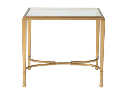 Artistica Home - Metal Designs Sangiovese Rectangular End Table - Gold Leaf Finish - 01-2011-959-48 veiw 2