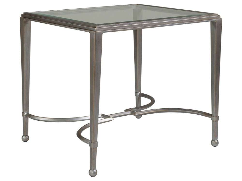 Artistica Home - Metal Designs Sangiovese Rectangular End Table - Argento - 01-2011-959-46 veiw 1