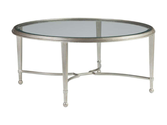 Artistica Home - Metal Designs Sangiovese Round Cocktail Table - Argento - 01-2011-943-46 veiw 1