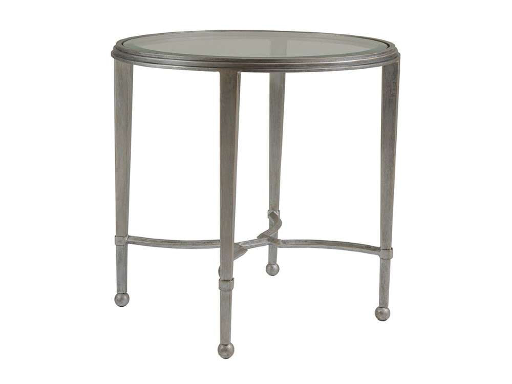 Artistica Home - Metal Designs Sangiovese Round End Table - Argento - 01-2011-950-46 veiw 1