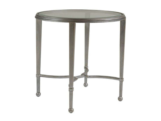 Artistica Home - Metal Designs Sangiovese Round End Table - Argento - 01-2011-950-46 veiw 1