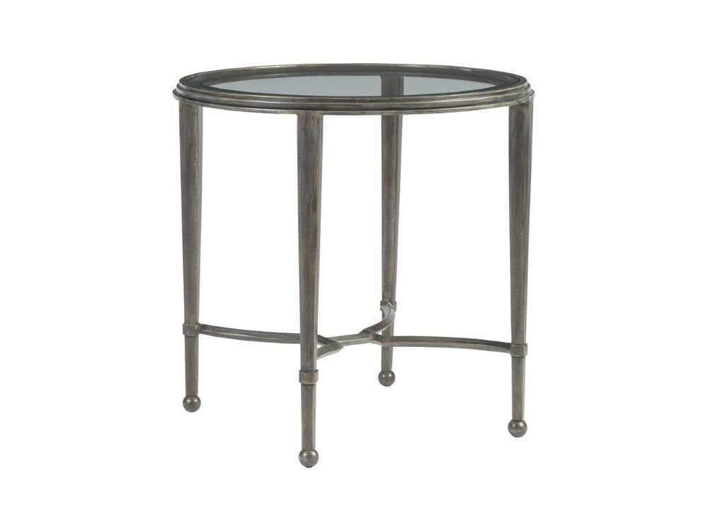 Artistica Home - Metal Designs Sangiovese Round End Table - St Laurent finish - 01-2011-950-44 veiw 1