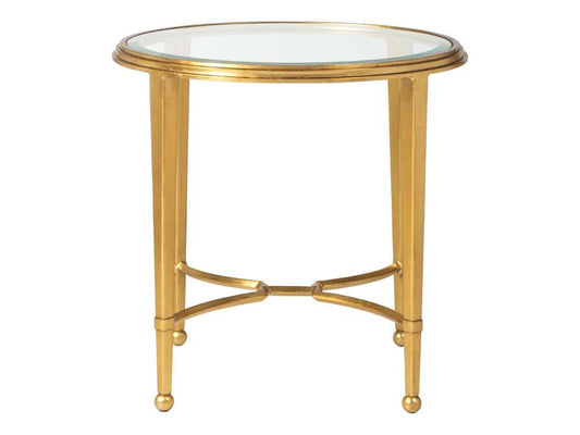 Artistica Home - Metal Designs Sangiovese Round End Table - Gold Leaf Finish - 01-2011-950-48 veiw 1