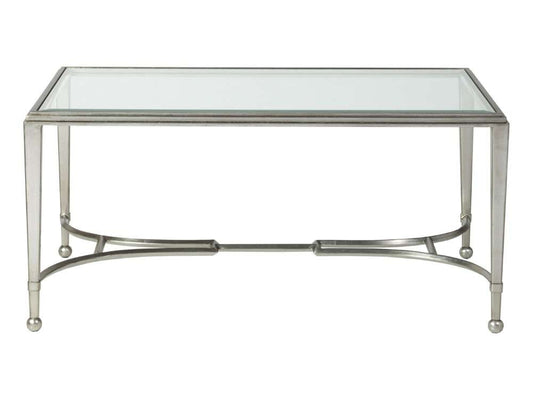 Artistica Home - Metal Designs Sangiovese Small Rectangular Cocktail Table - Silver Leaf Finish - 01-2011-945-47 veiw 1