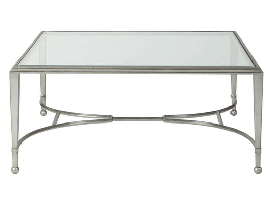 Artistica Home - Metal Designs Sangiovese Square Cocktail Table - Silver Leaf Finish - 01-2011-947-47 veiw 1