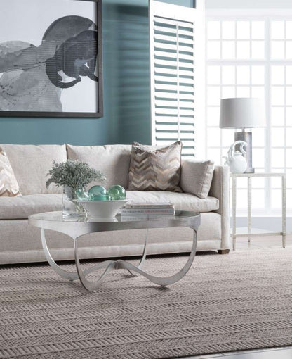 Artistica Home - Metal Designs Sophie Round Cocktail Table - Silver - 01-2232-943-47 veiw 3