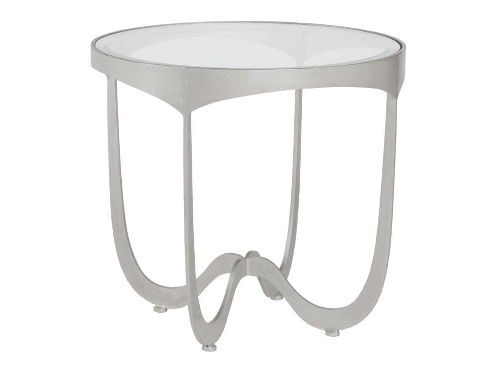 Artistica Home - Metal Designs Sophie Round End Table - Argento - 01-2232-953-46 veiw 1