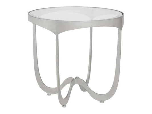 Artistica Home - Metal Designs Sophie Round End Table - Argento - 01-2232-953-46 veiw 1