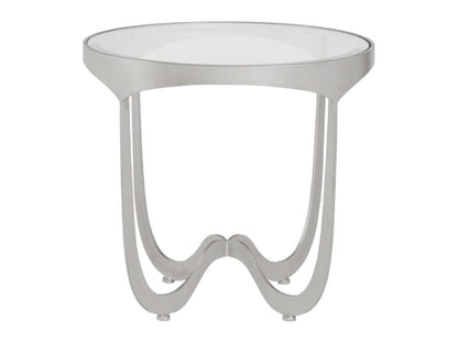 Artistica Home - Metal Designs Sophie Round End Table - Argento - 01-2232-953-46 veiw 2