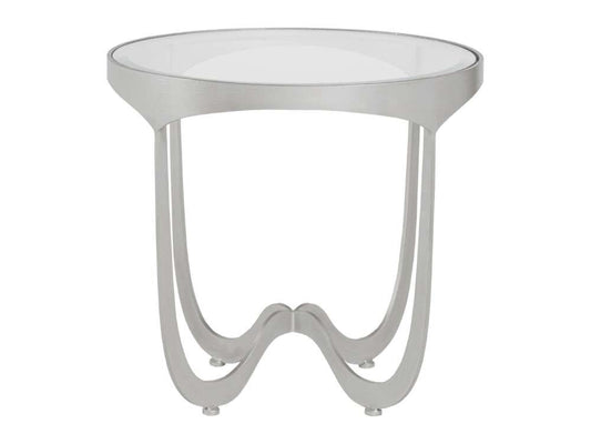 Artistica Home - Metal Designs Sophie Round End Table - Argento - 01-2232-953-46 veiw 2