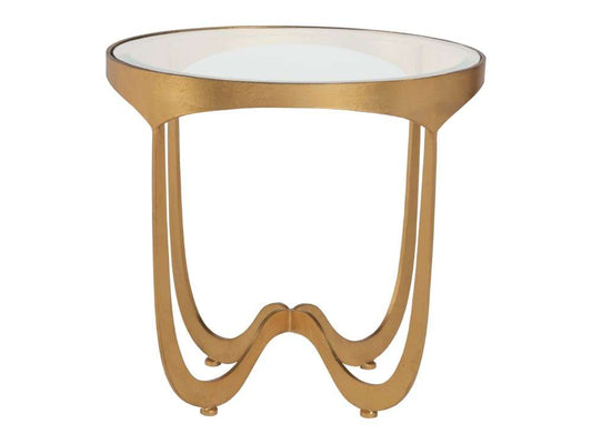 Artistica Home - Metal Designs Sophie Round End Table - Gold Leaf - 01-2232-953-48 veiw 2