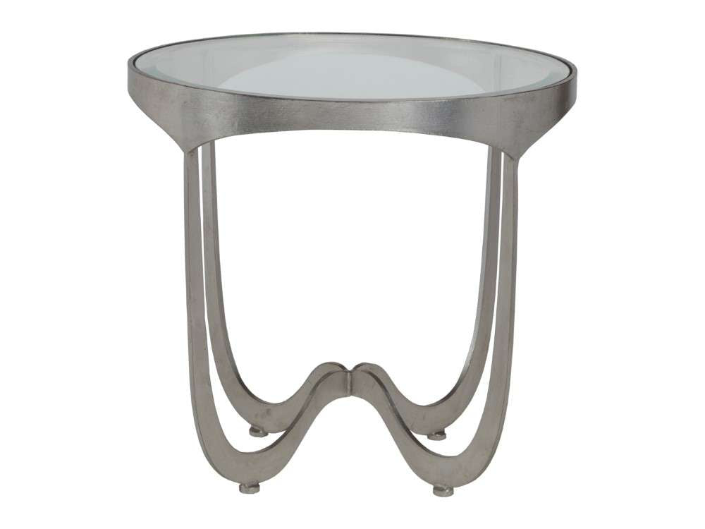 Artistica Home - Metal Designs Sophie Round End Table - Silver - 01-2232-953-47 veiw 2