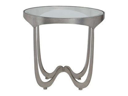 Artistica Home - Metal Designs Sophie Round End Table - Silver - 01-2232-953-47 veiw 2