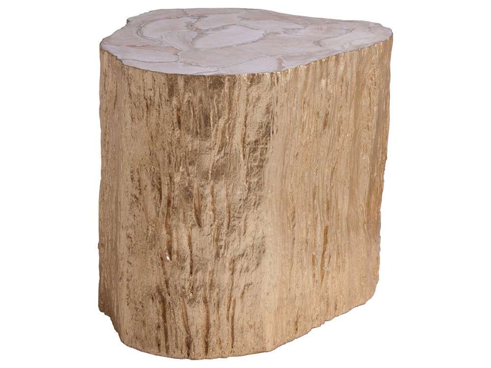 Artistica Home - Signature Designs Trunk Segment Side Table - Gold Leaf - Gold - 01-2036-952 veiw 1