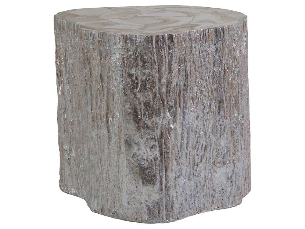 Artistica Home - Signature Designs Trunk Segment Side Table - Silver Leaf - Silver - 01-2037-952 veiw 1