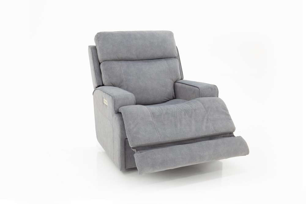 BarcaLounger - Ashbee Zero Gravity Power Recliner w/Power Head Rest & Footrest Ext in Arula Dolphin - 9PH1316214146 veiw 1