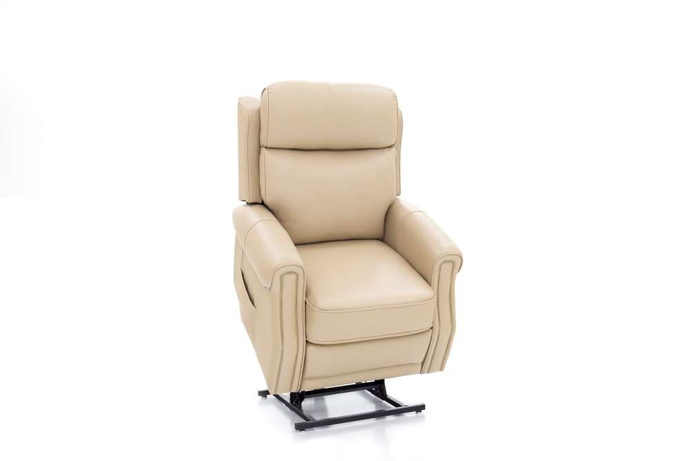 BarcaLounger - Lance Power Lift Recliner w/Power Head Rest, Power Lumbar & Heat Sorrento Sand - 23PHLH1210375284 veiw 3