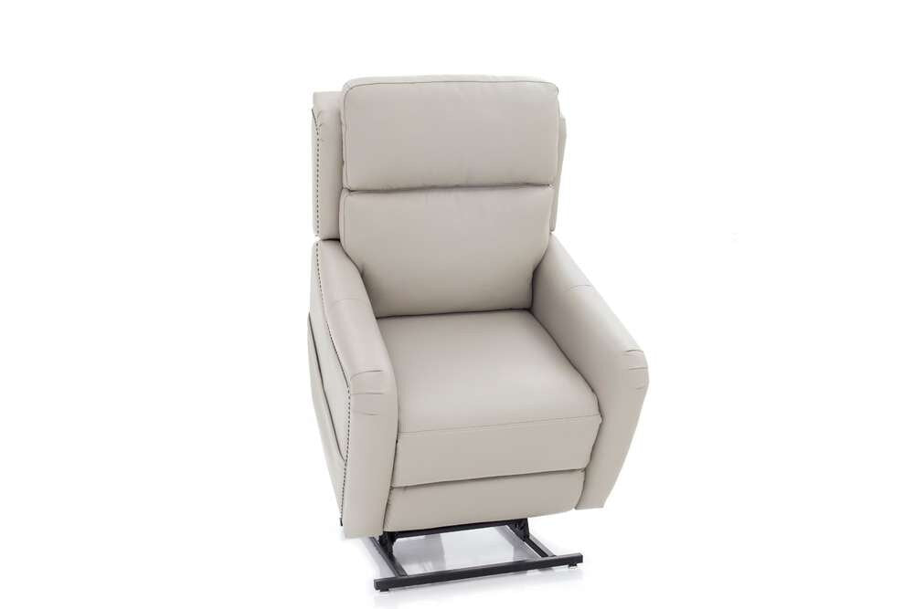 BarcaLounger - Longview Power Lift Recliner w/Power Head Rest, Power Lumbar & Heat Rainer Dove - 23PHLH1211375091 veiw 2