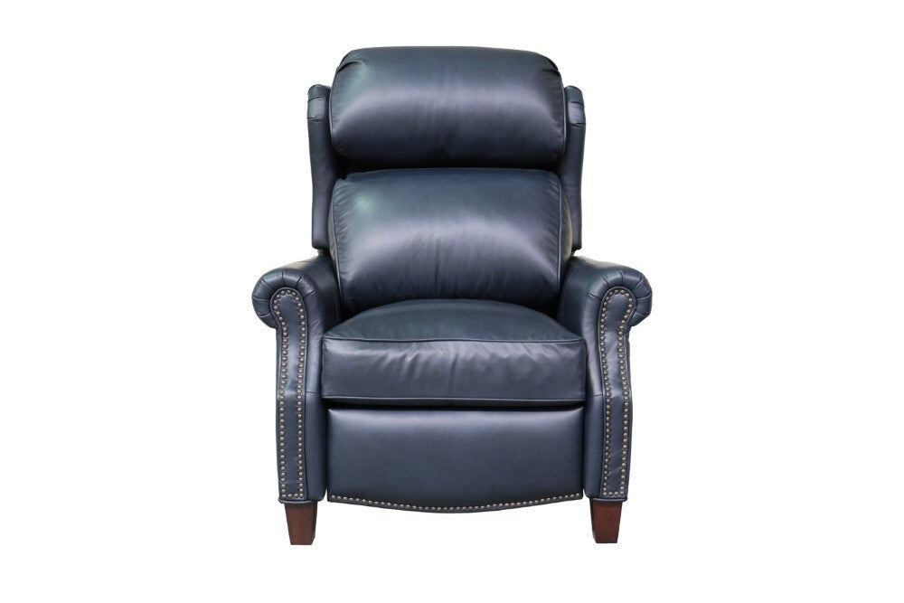 BarcaLounger - Meade Recliner Shoreham Blue Leather - 73058570047 veiw 2