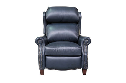 BarcaLounger - Meade Recliner Shoreham Blue Leather - 73058570047 veiw 2