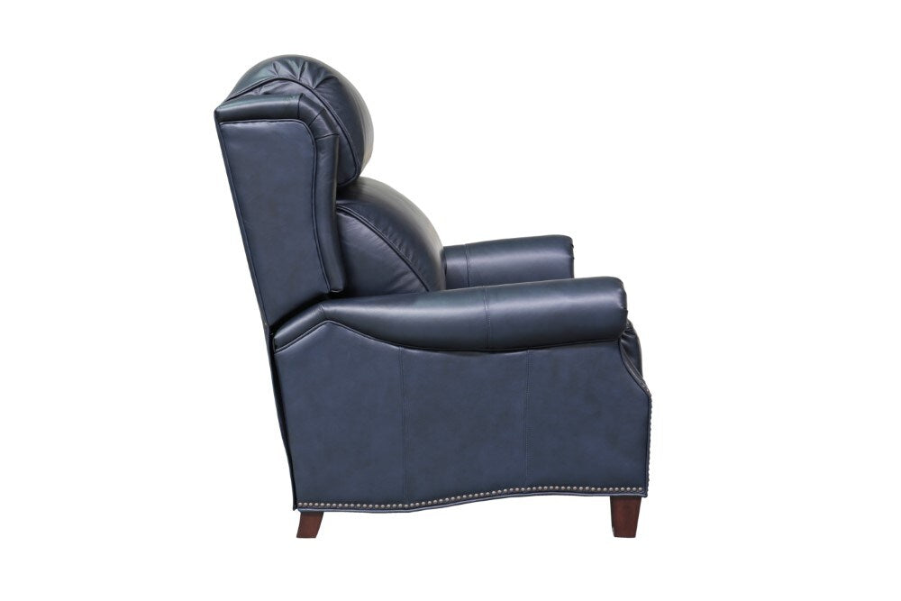 BarcaLounger - Meade Recliner Shoreham Blue Leather - 73058570047 veiw 5