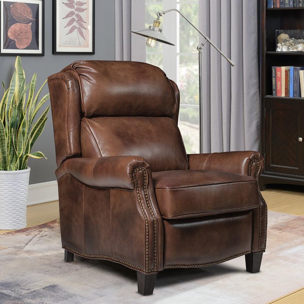BarcaLounger - Meade Recliner Worthington Cognac Leather - 73058546085 veiw 5