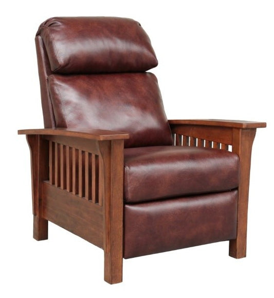 BarcaLounger - Mission Recliner Wenlock Fudge Leather - 73323570287 veiw 1