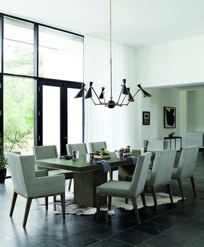 Bernhardt - Linea 9-Piece Dining Set in Cerused Charcoal - K1932 veiw 1
