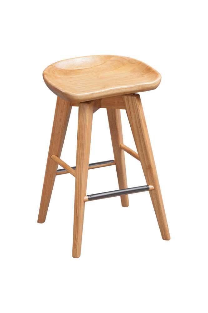 Boraam - 24in Bali Swivel Stool in Natural - 56124 veiw 1