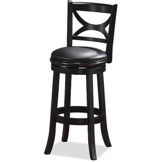 Boraam - 24in Florence Swivel Stool in Black Sandthru - 45724 veiw 1