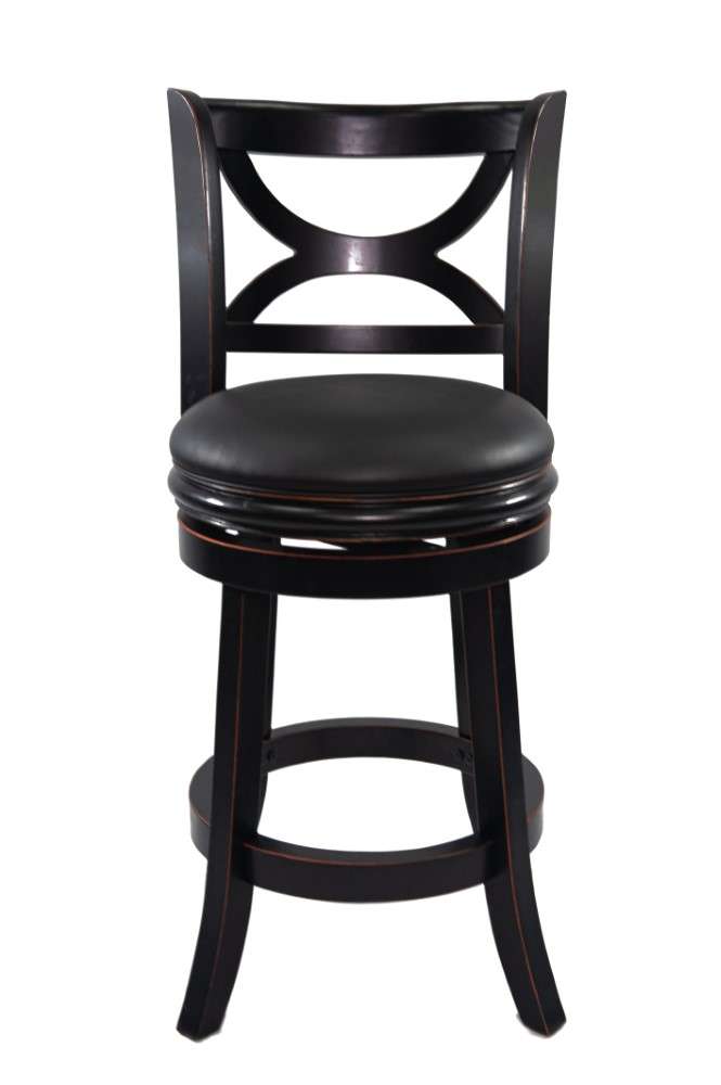 Boraam - 24in Florence Swivel Stool in Black Sandthru - 45724 veiw 3