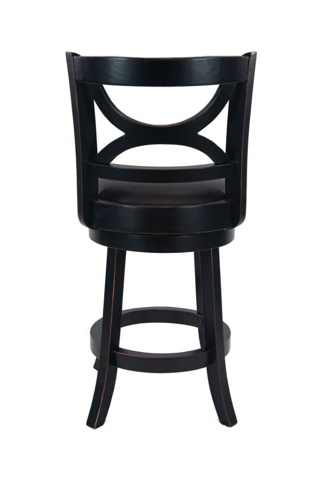 Boraam - 24in Florence Swivel Stool in Black Sandthru - 45724 veiw 5